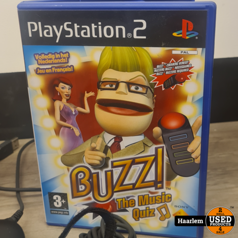Sony Playstation2 Buzz controllers camera en 2 games
