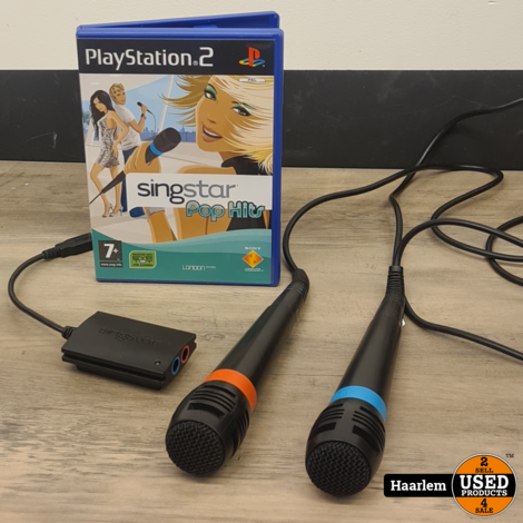 Sony Playstation 2 Singstar met 2 microfoons en converter