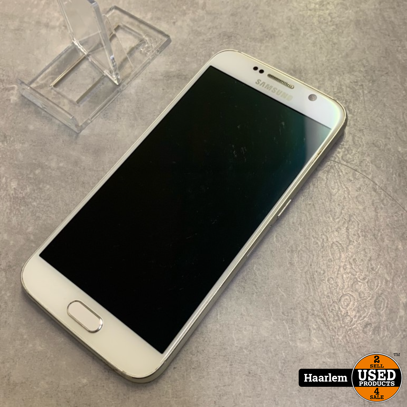 Berouw bolvormig resultaat Samsung Galaxy S6 32gb wit in doos - Used Products Haarlem Cronjéstraat