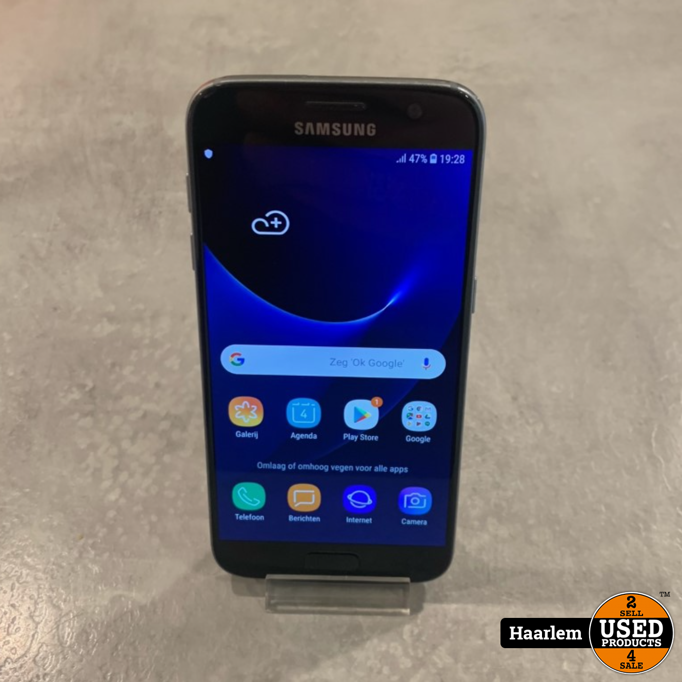 Buitenshuis Democratie Aan de overkant Samsung Galaxy S7 32Gb Black in nette staat - Used Products Haarlem  Cronjéstraat