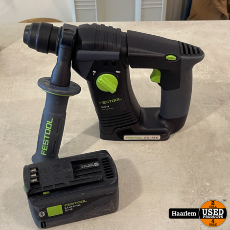 Festool Klopboormachine BHC 18 + 5.2 Bluetooth accu