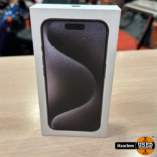 iPhone 15 Pro black Titanium 128GB gesealed nieuw in doos