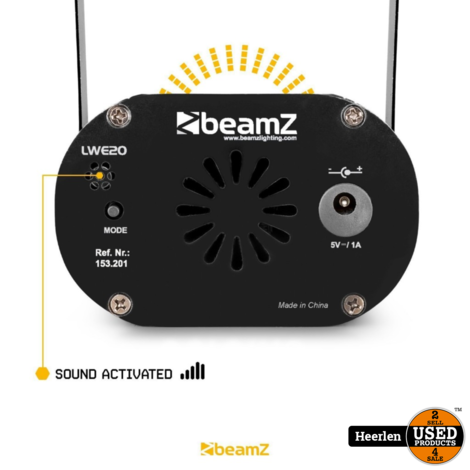 BeamZ LWE20 Water LED Discolamp | Zwart | Nieuw | Met Garantie