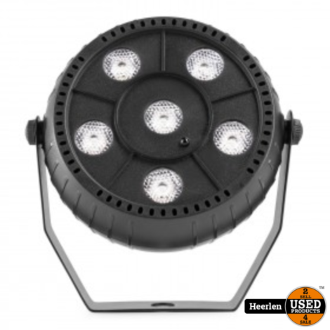 BeamZ PLP12 Battery PartyStrobe 6x 1W White | Zwart | Nieuw | Met Garantie