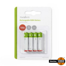 Nedis Nedis Oplaadbare NiMH-Batterij AAA | Wit | Nieuw | Met Garantie