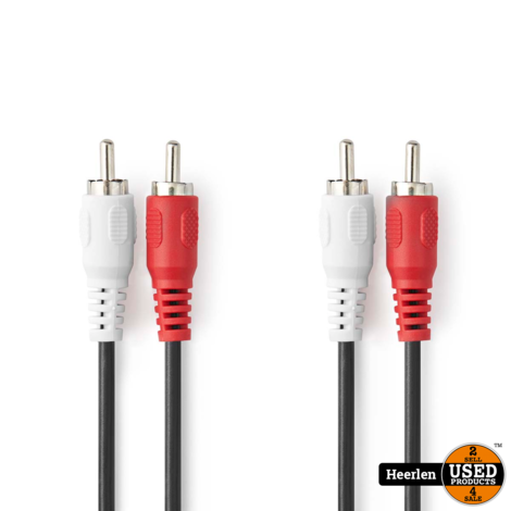 Nedis RCA Stereo Audio Kabel | 1.5m | Nieuw | Met Garantie