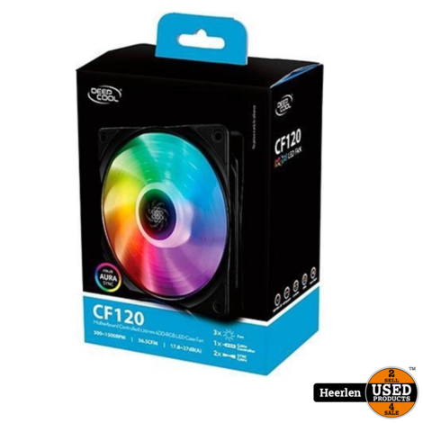 DeepCool CF 120 RGB Fan | RGB | Nieuw | Met Garantie