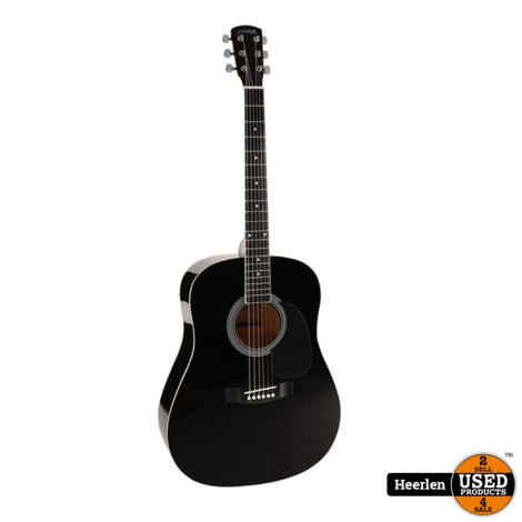 Nashville GSD-60-BK akoestische gitaar | Zwart | Nieuw | Met Garantie