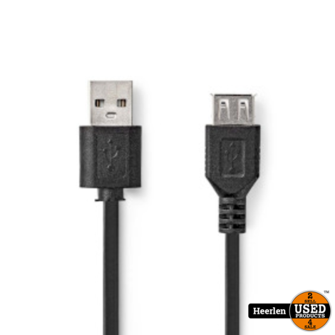 Nedis USB-Kabel verlengkabel 3 MTR | Zwart | Nieuw