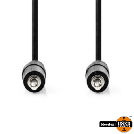 Nedis Stereo-Audiokabel 3.5mm 1 MTR | Zwart | Nieuw