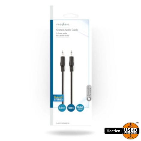 Nedis Stereo-Audiokabel 3.5mm 5 MTR | Zwart | Nieuw