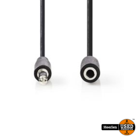 Nedis Audiokabel verlengkabel 5 MTR | Zwart | Nieuw