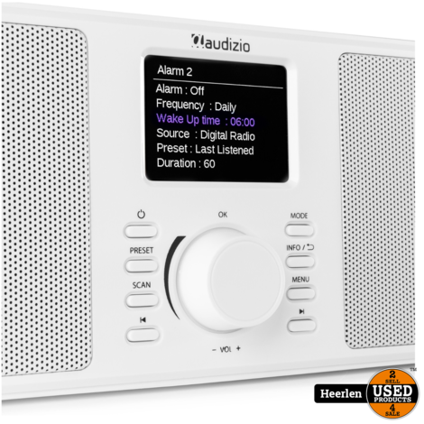 Monza DAB+ Stereo Radio | White | Nieuw | Met Garantie