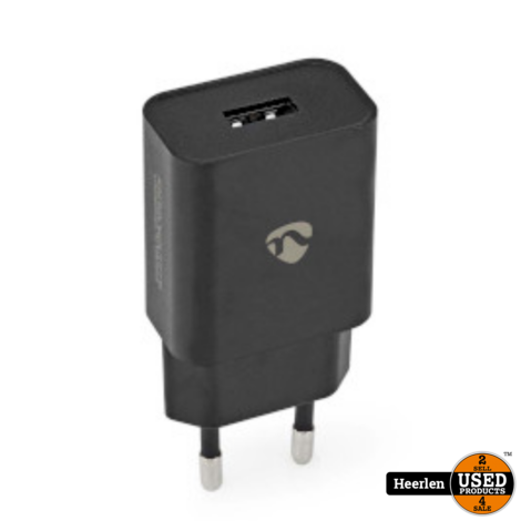 Nedis Adapter 12W | Zwart | Nieuw | Met Garantie