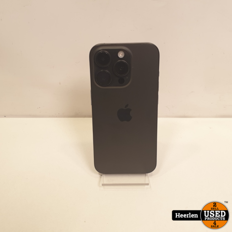 Apple iPhone 15 Pro 128GB | Zwart | A-Grade | Accu 100% | Met Garantie