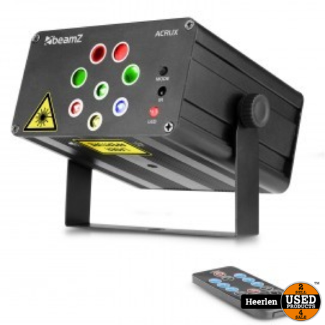 BeamZ Party Laser System with RGBW LEDs | Zwart | Nieuw | Met Garantie