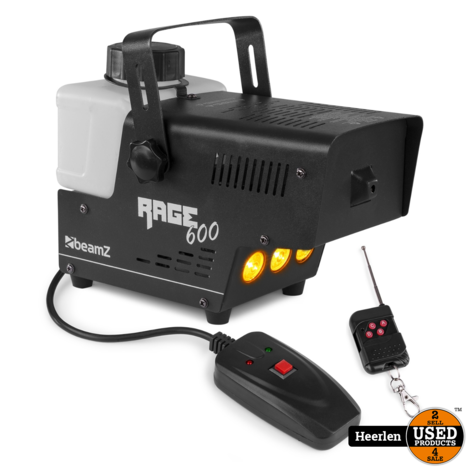 BeamZ Rage600LED Smokemachine | Zwart | Nieuw | Met Garantie