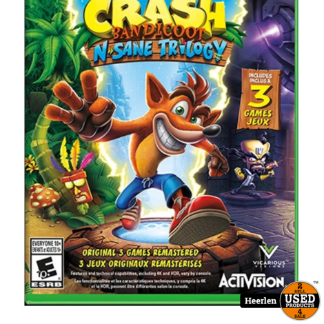 Crash Bandicoot 3 -N. Sane Trilogy | Xbox One Game | B-Grade