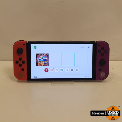 Nintendo Switch (OLED) Pokemon Edition | Paars-Oranje | A-Grade | Met Garantie