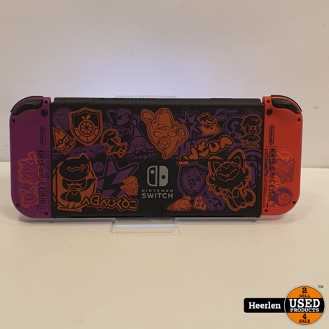 Nintendo Switch (OLED) Pokemon Edition | Paars-Oranje | A-Grade | Met Garantie