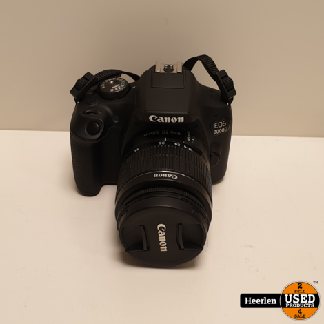 Canon EOS 2000D | Zwart | A-Grade | Met Garantie