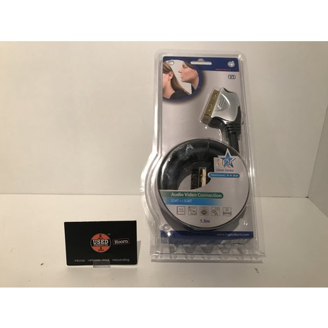 HQ Silver Series Professional Scart Kabel 1.5 Meter Nieuw in Verpakking