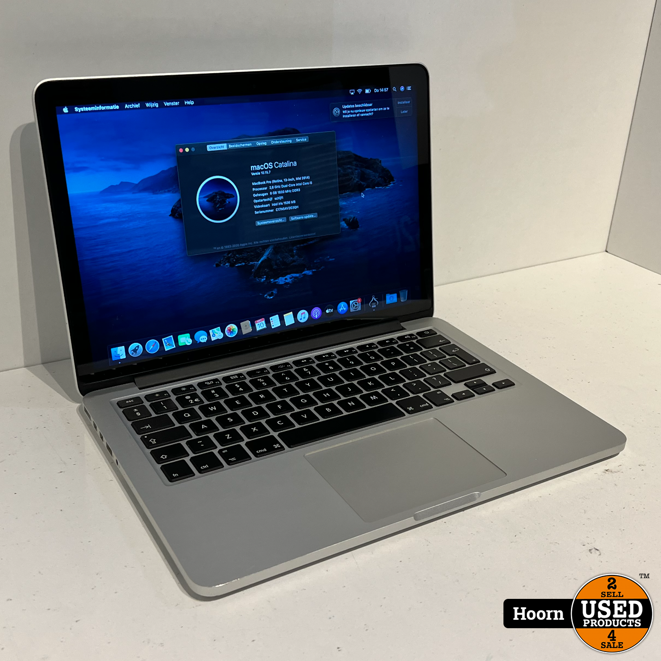 bouwer Belichamen Rang Apple Macbook Pro Retina 13-inch Mid 2014 incl. Lader i5/8GB/128GB - Used  Products Hoorn