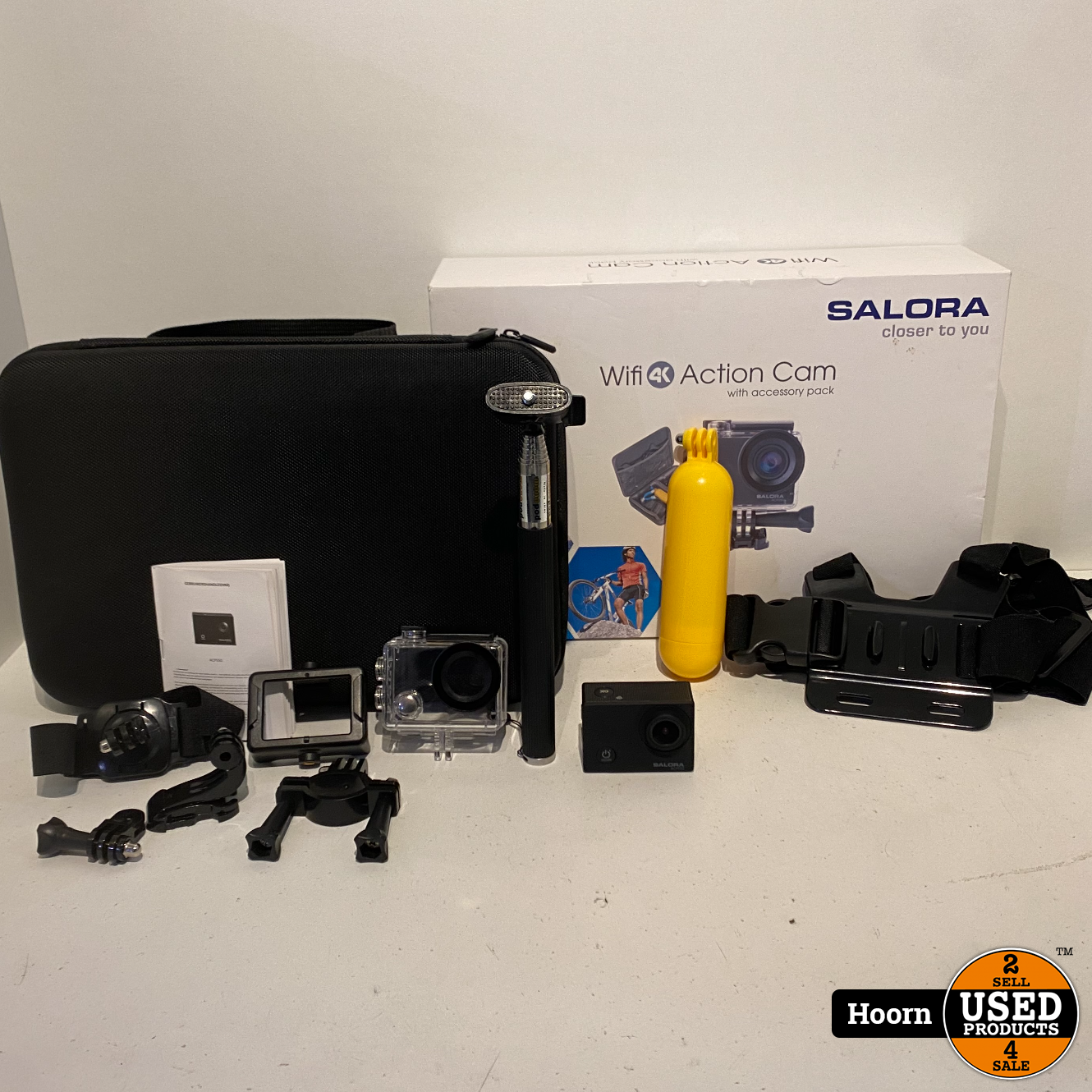 Salora ACP 550 WiFi 4K Action Cam Compleet incl. Accessoires - Used  Products Hoorn