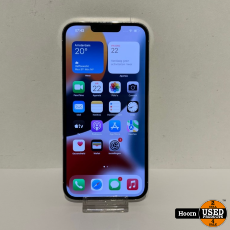 iPhone 13 Pro Max 128GB Wit Los Toestel incl. Lader Accu: 99%