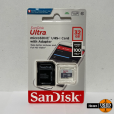 SanDisk SanDisk Ultra MicroSDHC UHS-I Geheugenkaart 32GB Nieuw