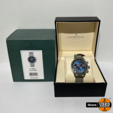 Jacob Zech Le Mans Z5.1545.004 Heren Horloge Quartz Nieuw in Doos