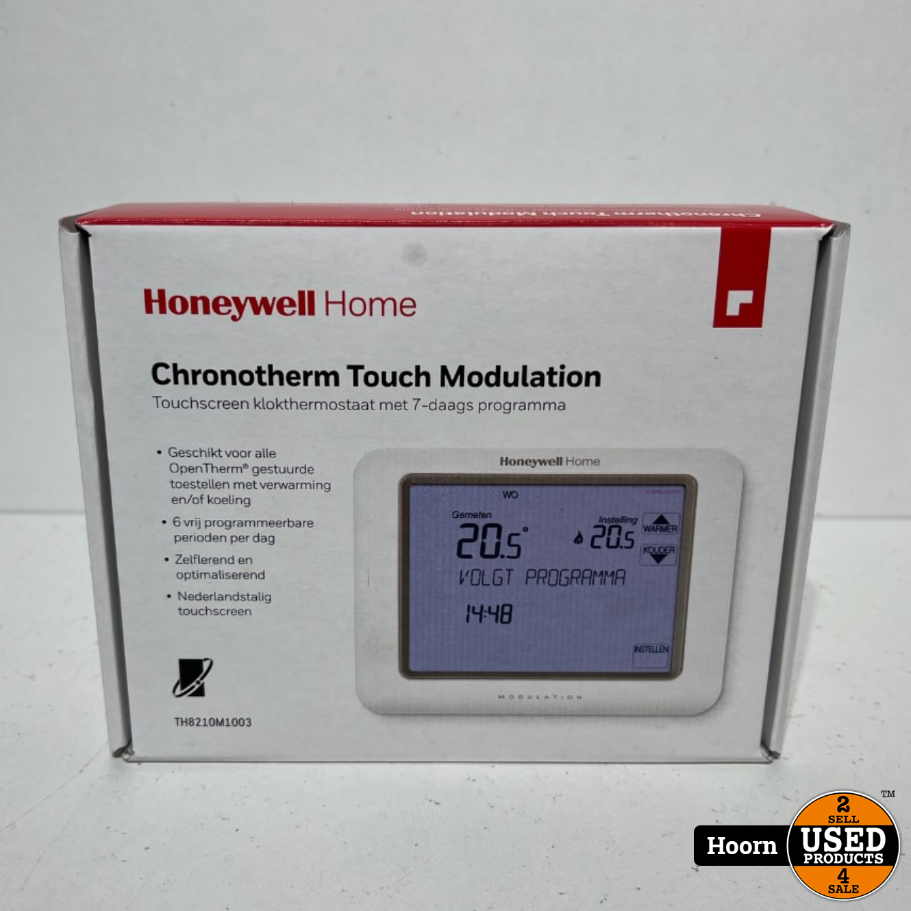 stapel reparatie lichten Honeywell TH8210M1003 Chronotherm Touch Modulation Touchscreen  Klokthermostaat Nieuw in Doos - Used Products Hoorn