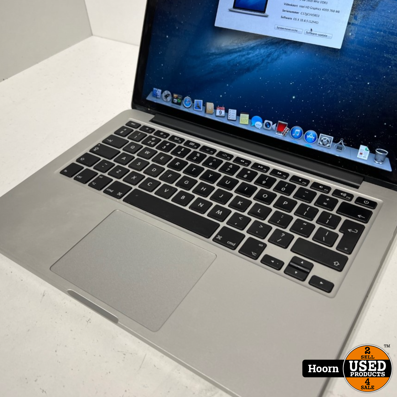 Apple Macbook Pro Late 2012 13 inch Retina | Intel Core i5 | | SSD incl. Lader - Used Products Hoorn