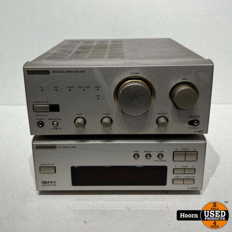 Onkyo A-905 Stereo Amplifier + Onkyo T-405R FM Stereo Tuner