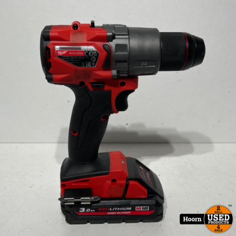 Milwaukee M18 FDD2 FUEL Boorschroefmachine Body met 1x 3.0Ah 18V Accu in Nette Staat