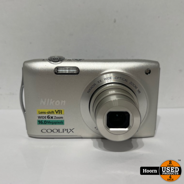 Gevlekt kompas Ambassadeur Nikon Coolpix S3300 16MP Digitale Camera incl. Lader en Boekje - Used  Products Hoorn