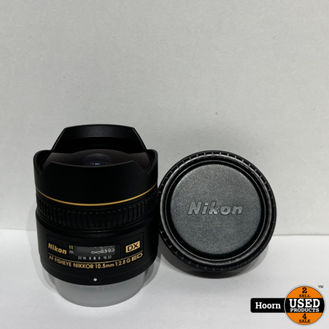 Nikon AF Fisheye Nikkor 10.5mm 1:2.8 G ED DX Fisheye Lens in Zeer Nette Staat