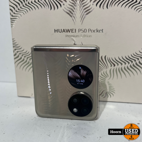 Huawei P50 Pocket 512GB/12GB Premium Edition Goud Compleet in Doos