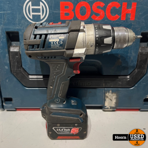 Bosch GSR 14,4 VE - 2- LI Accu Boor-/Schroefmachine Set in Koffer incl. 3x 14.4V 3.0AH Accu, 1X 14.4V 4.0Ah Accu en Lader