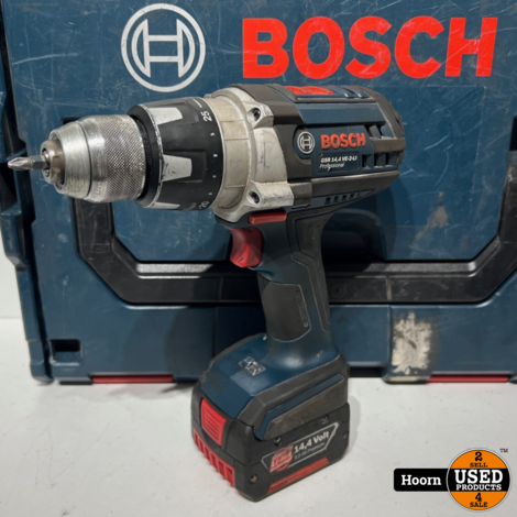 Bosch GSR 14,4 VE - 2- LI Accu Boor-/Schroefmachine Set in Koffer incl. 3x 14.4V 3.0AH Accu, 1X 14.4V 4.0Ah Accu en Lader