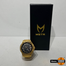 Meister MSTR Ambassador Champange Goud Automatisch Horloge 45mm Compleet in Doos in Nette Staat