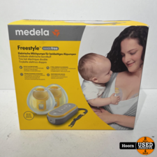 Medela Freestyle Hands-Free Borstkolf – Dubbele Elektrische Handsfree Borstkolf – Draagbaar - Transparant/Geel – inclusief Oplaadbare Accu Nieuw in Doos