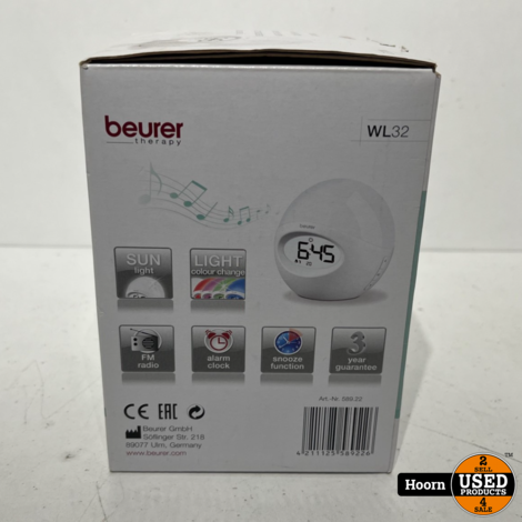 Beurer WL 32 Wake-up light – Compact - LED Nieuw in Doos