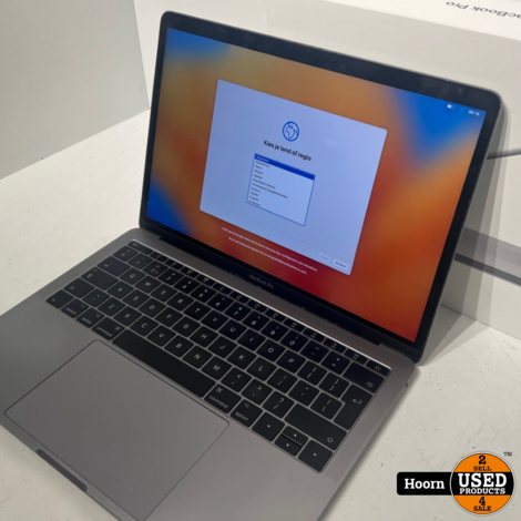 Macbook Pro 2017 13-inch i5/8GB/128GB SSD Space Gray Compleet in Doos