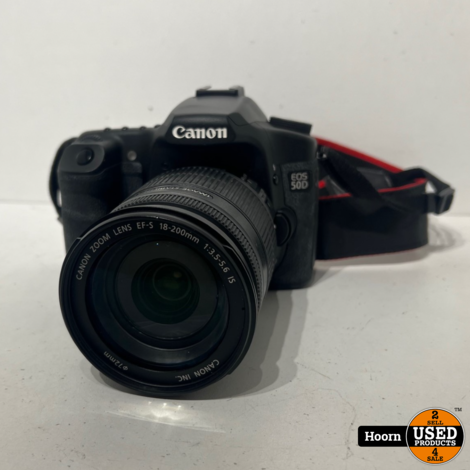 Canon EOS 50D incl EFS 18-200mm 1:3.5-5.6 IS Lens en Lader