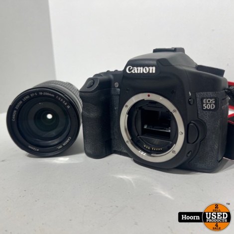 Canon EOS 50D incl EFS 18-200mm 1:3.5-5.6 IS Lens en Lader