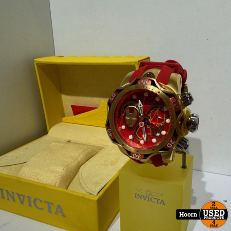 Invicta Ref. 27176 Horloge Marvel Tony Stark Iron Man Limited Edition 0081/3000 Compleet in Doos