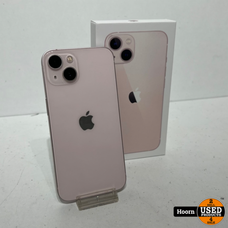 iPhone 13 128GB Pink Compleet in Doos Accu: 89%