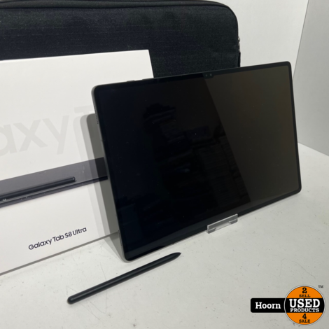 Samsung Galaxy Tab S8 Ultra 128GB Wifi ZGAN 14.6'' Inch Compleet in Doos met Pen en Tas