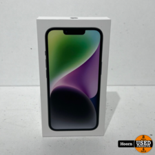 Apple iPhone iPhone 14 128GB Midnight Nieuw in Seal met Bon